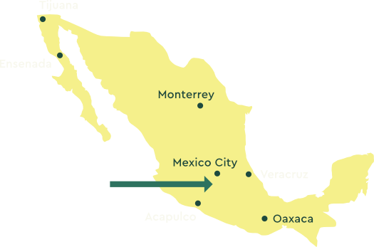 Mexiko Eine Landkarte