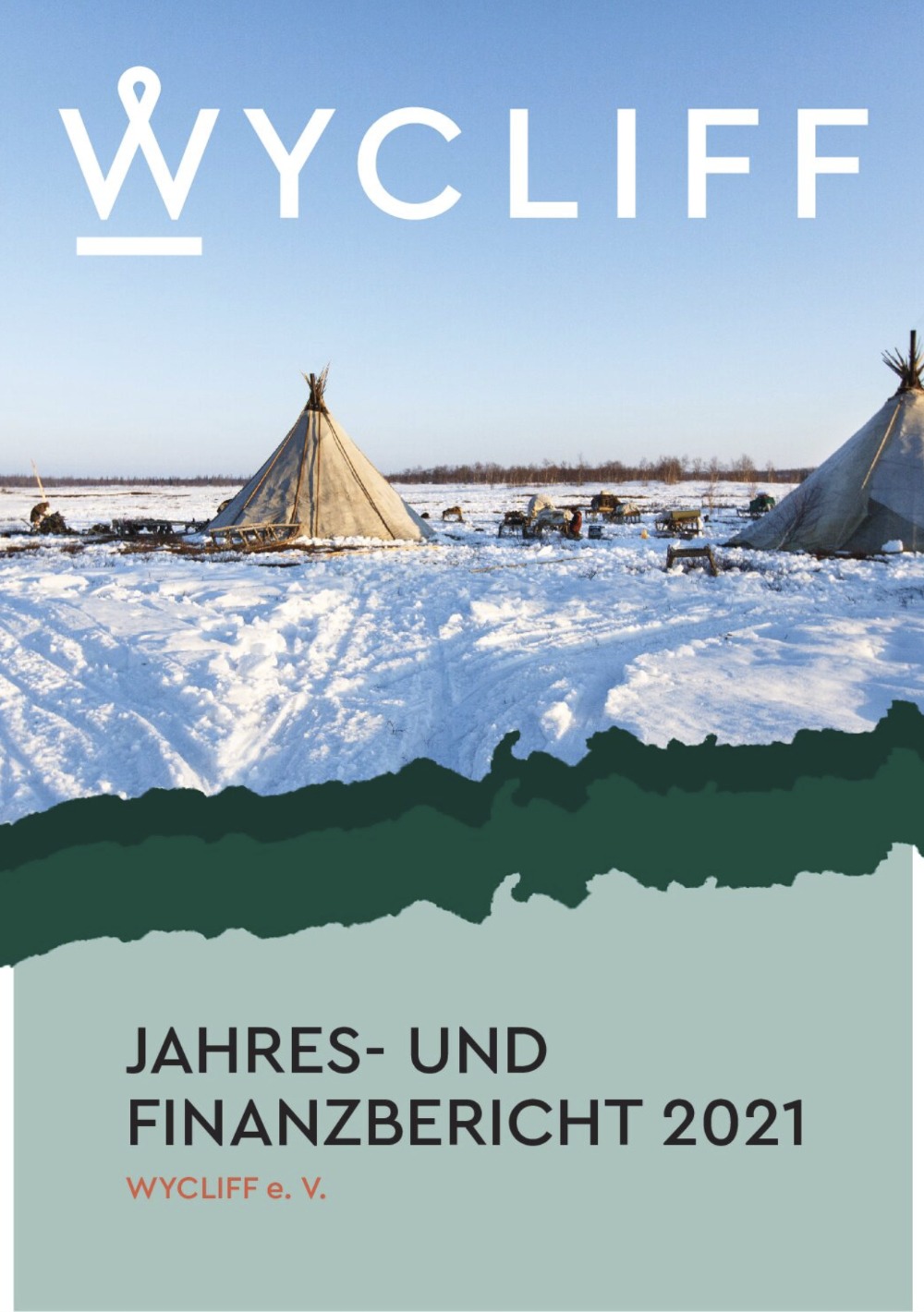 Titelblatt jahresbericht wycliff 2021