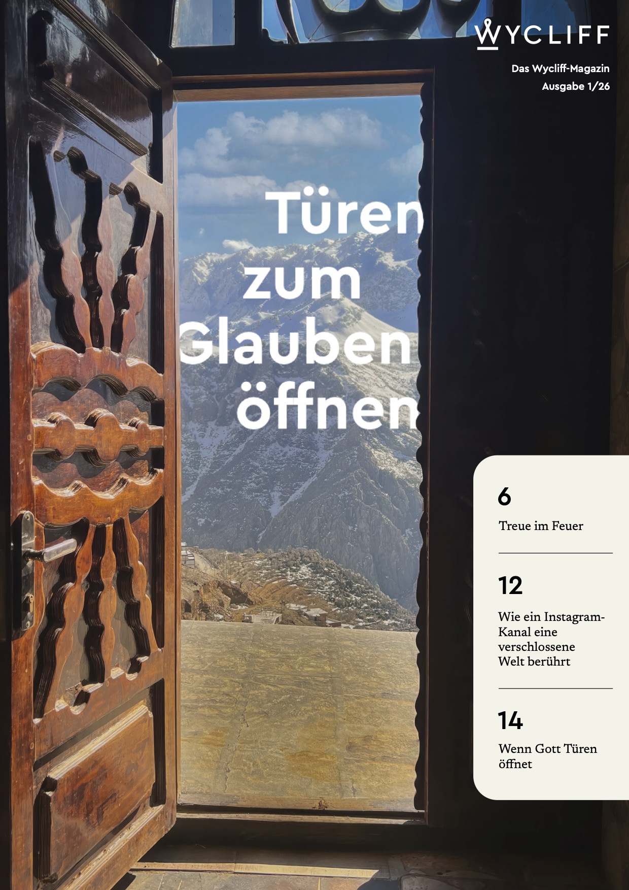 Wycliff Magazin 01 26 cover